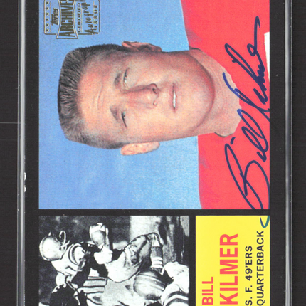 2001 Topps Archives Bill Kilmer #151 Certified Autograph Issue Auto