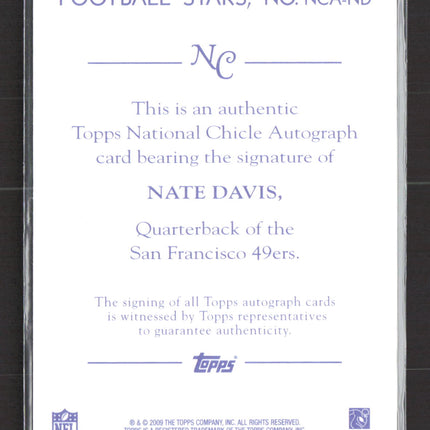 2009 Topps National Chicle Nate Davis #NCA-ND Auto