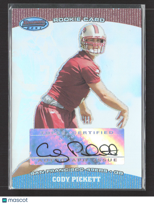 2004 Topps Bowman's Best Cody Pickett #160 Auto