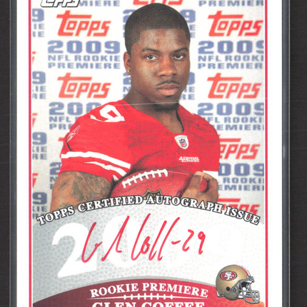 2009 Topps Rookie Premiere Glen Coffee #RPA-GC Auto