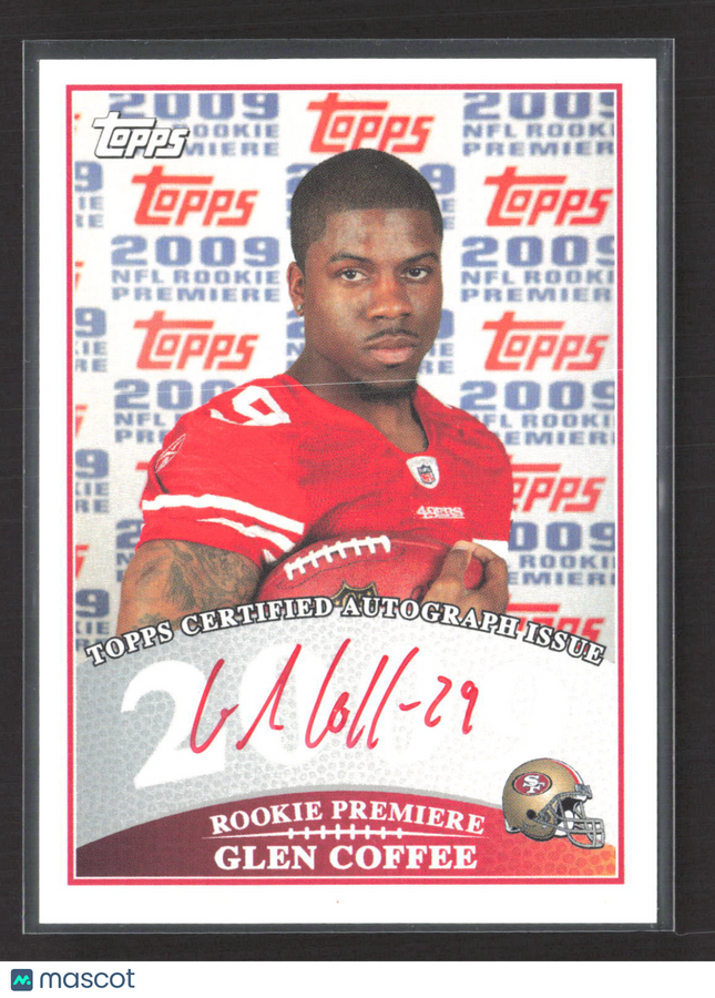 2009 Topps Rookie Premiere Glen Coffee #RPA-GC Auto