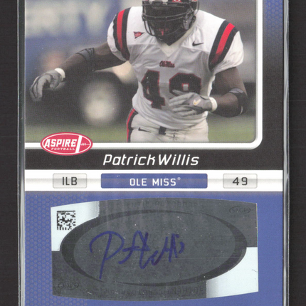 2007 SAGE Aspire Patrick Willis #31A Auto