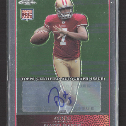 2009 Topps Chrome Nate Davis #TC193 RC Auto