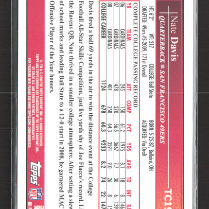 2009 Topps Chrome Nate Davis #TC193 RC Auto