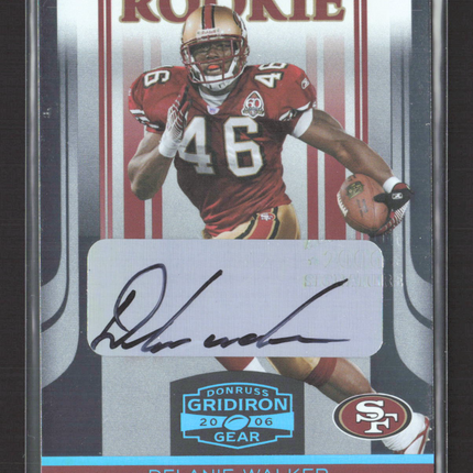 2006 Donruss Gridiron Gear Delanie Walker #134 16/25 Auto
