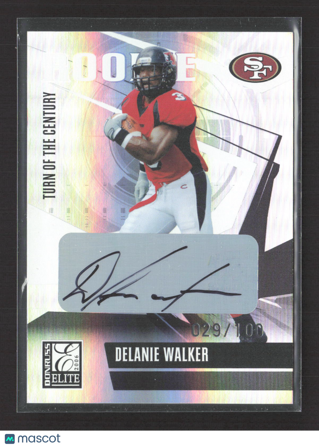 2006 Donruss Elite Turn of the Century Delanie Walker #136 029/100 Auto