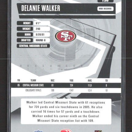 2006 Donruss Elite Turn of the Century Delanie Walker #136 029/100 Auto