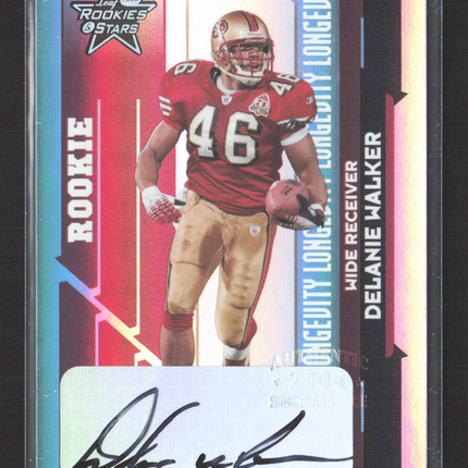 2006 Leaf Rookies & Stars Longevity Delanie Walker #231 Auto /10