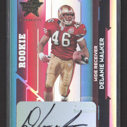 2006 Leaf Rookies & Stars Longevity Delanie Walker #231 40/40 Auto