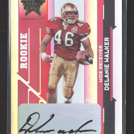 2006 Leaf Rookies & Stars Longevity Delanie Walker #231 07/40 Auto