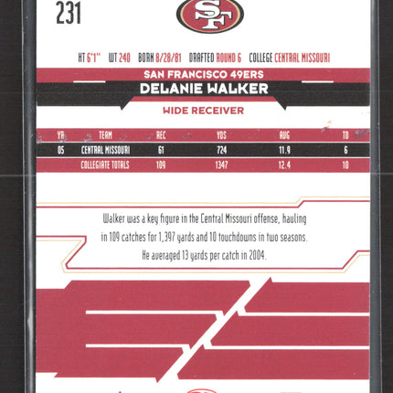 2006 Leaf Rookies & Stars Longevity Delanie Walker #231 07/40 Auto