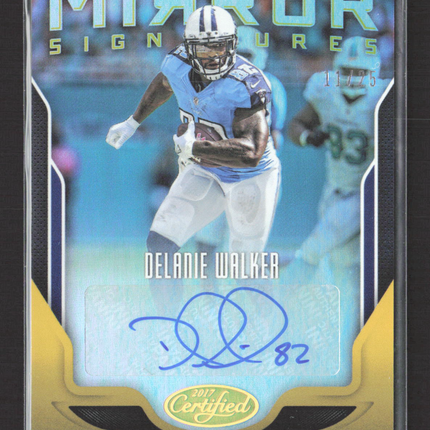 2017 Panini Certified Mirror Signatures Delanie Walker #MS-DW 11/25 Auto