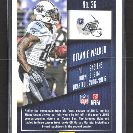 2015 Panini Contenders Football Delanie Walker #36 Super Bowl Ticket 1/1