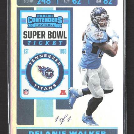 2019 Panini Contenders Football Super Bowl Ticket Delanie Walker #29 1/1