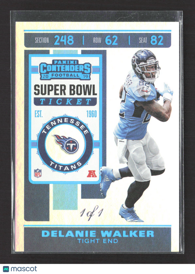 2019 Panini Contenders Football Super Bowl Ticket Delanie Walker #29 1/1