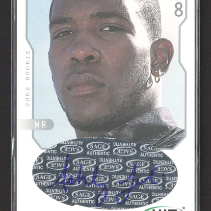 2002 SAGE HIT Ashley Lelie #H16 Auto