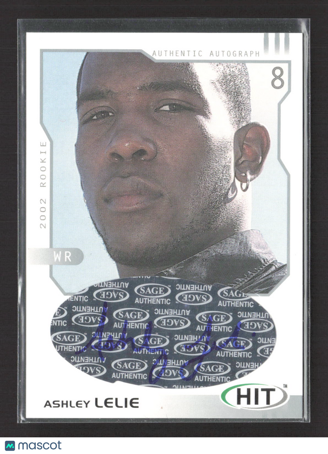 2002 SAGE HIT Ashley Lelie #H16 Auto