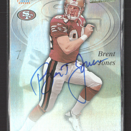 1997 Topps Stadium Club Co-Signers Brent Jones Curtis Conway #CO88 Auto