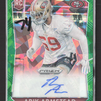2015 Panini Prizm Arik Armstead #RS-AR Green 18/75 Auto