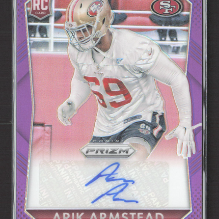 2015 Panini Prizm Arik Armstead #RS-AR Purple RC Auto