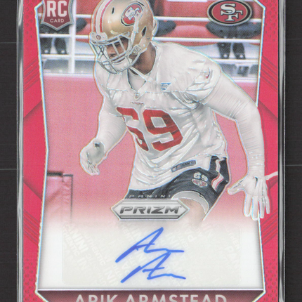 2015 Panini Prizm Arik Armstead #RS-AR Red RC 027/200 Auto