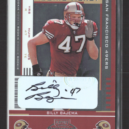 2005 Playoff Contenders Rookie Ticket Billy Bajema #200 Auto