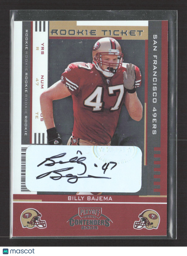 2005 Playoff Contenders Rookie Ticket Billy Bajema #200 Auto
