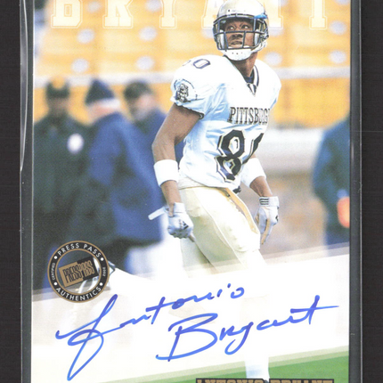 2002 Press Pass Draft Pick Football Antonio Bryant Auto
