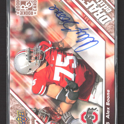 2009 Upper Deck Draft Edition Alex Boone #46 48/50 Auto