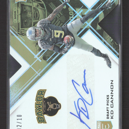 2017 Panini Donruss Elite Draft Picks KD Cannon #132 RC 02/10 Auto