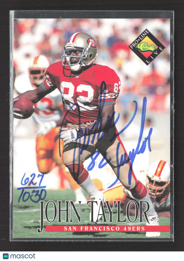 1994 Classic NFL Pro Line Live John Taylor Auto