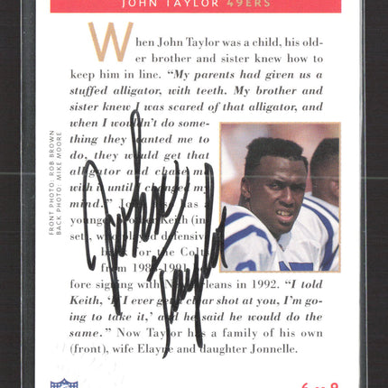 1992 Pro Line Profiles John Taylor #6 of 9 Auto