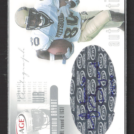 2002 SAGE Authentic Autographs Antonio Bryant #A2 Auto
