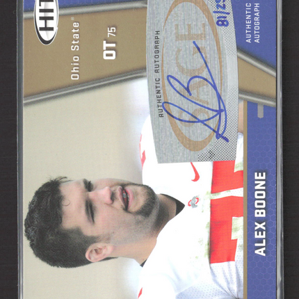 2009 SAGE HIT Alex Boone #A75 81/250 Auto