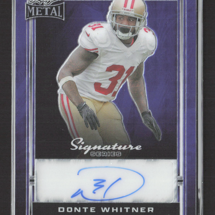 2024 Leaf Metal Signature Series Donte Whitner #B-DW2 Purple 1/1 Auto