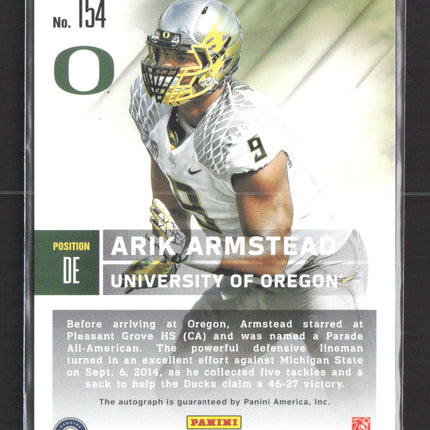 2015 Panini Contenders Draft Picks Arik Armstead #154 Auto