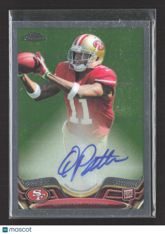 2013 Topps Chrome Quinton Patton #181 RC Auto