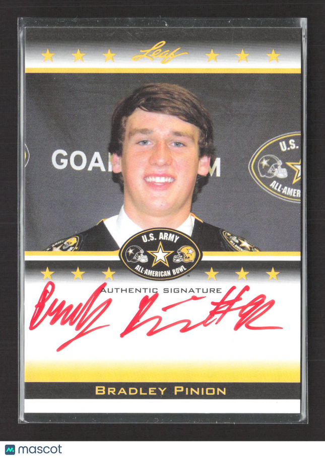 2012 Leaf U.S. Army Selection Tour Bradley Pinion #TA-BP1 11 / 25 Auto