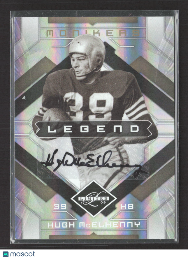 2009 Panini Limited Moniker Legend Hugh McElhenny #120 Silver Spotlight Auto /50