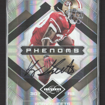 2009 Donruss Limited Monikers Phenoms Kory Sheets #183 Auto /5