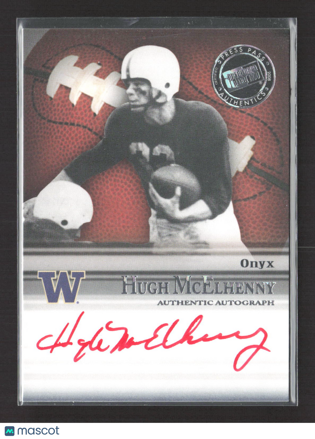 2008 Press Pass Legends Onyx Hugh McElhenny #SS-HM 08/25 Auto