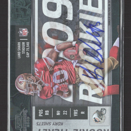 2009 Playoff Contenders Rookie Ticket Kory Sheets #180 Auto