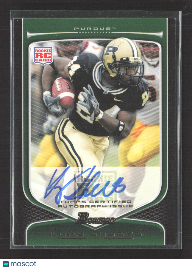 2009 Topps Bowman Kory Sheets #182 RC Auto