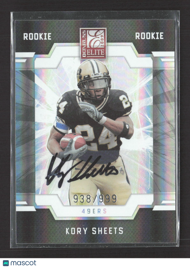 2009 Donruss Elite Kory Sheets #158 938/999 Auto