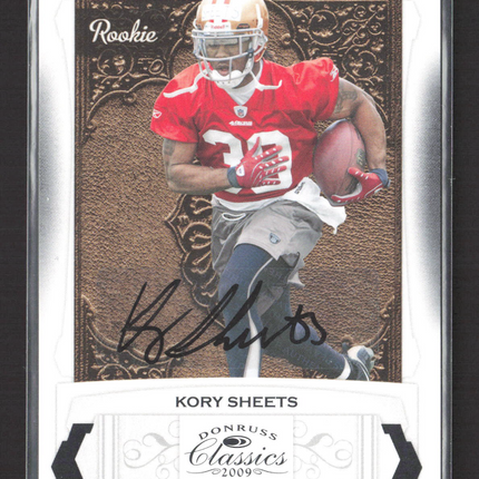 2009 Donruss Classics Kory Sheets #213 Auto