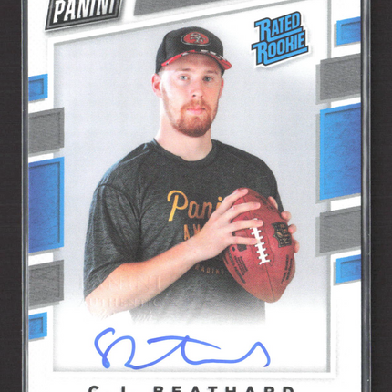 2017 Panini Donruss Rated Rookie C.J. Beathard Personal Edition Auto