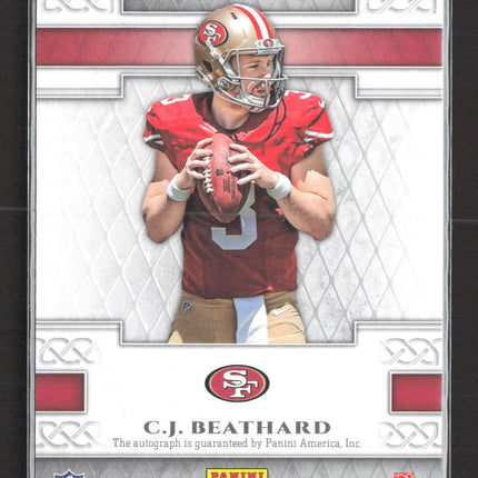 2017 Panini Heir to the Throne C.J. Beathard #HTS-CB Auto
