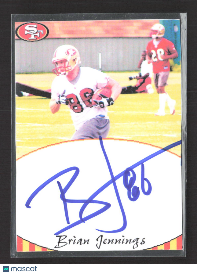 2000 Brian Jennings Autograph Brian Jennings Auto