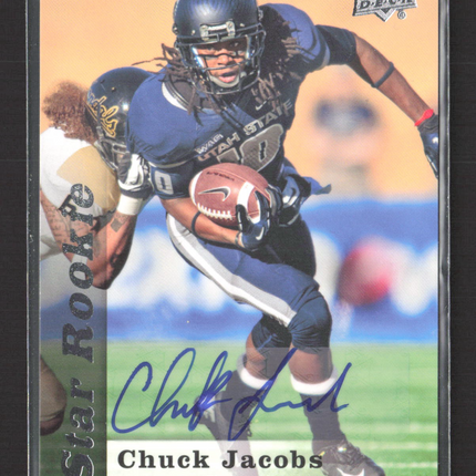 2013 Upper Deck Football Star Rookie Chuck Jacobs #134 Auto