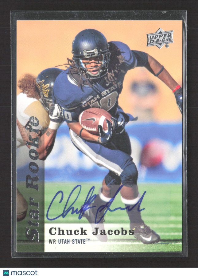 2013 Upper Deck Football Star Rookie Chuck Jacobs #134 Auto